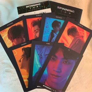 GOT7 Spinning Top Official PREORDER Postcard Set + Sticker Sheet